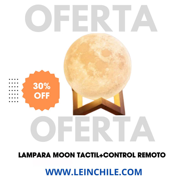 ILUMINA TUS NOCHES CON LA NUEVA LÁMPARA MOON- TÁCTIL+CONTROL REMOTO.