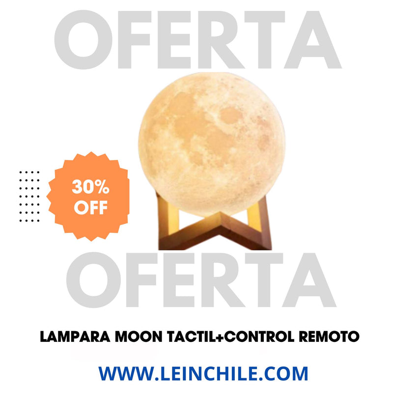 ILUMINA TUS NOCHES CON LA NUEVA LÁMPARA MOON- TÁCTIL+CONTROL REMOTO.
