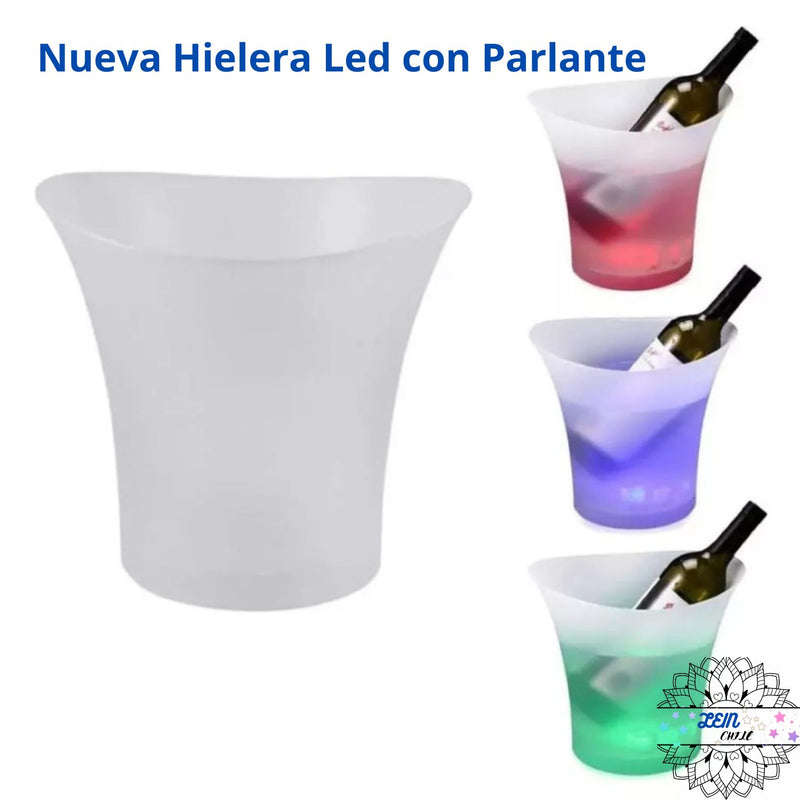 Nueva Hielera Led con Parlante- Conexión Bluetooth – ¡La estrella de tus fiestas!