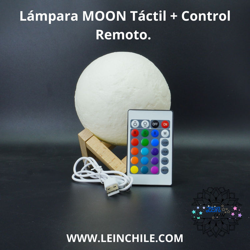 ILUMINA TUS NOCHES CON LA NUEVA LÁMPARA MOON- TÁCTIL+CONTROL REMOTO.