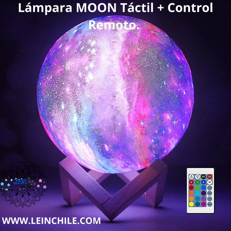 ILUMINA TUS NOCHES CON LA NUEVA LÁMPARA MOON- TÁCTIL+CONTROL REMOTO.