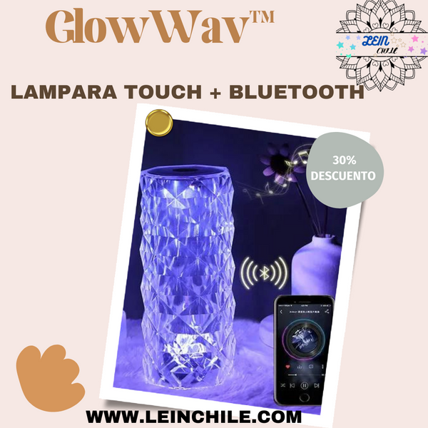 GlowWav™ Lámpara Touch con Parlante y Control Remoto.