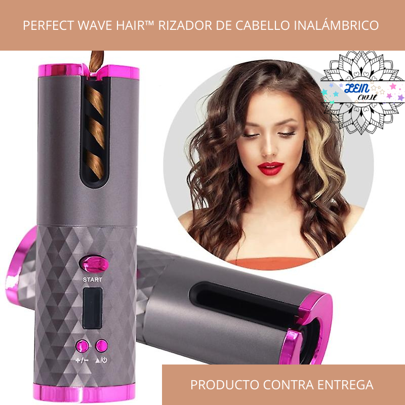PERFECT WAVE HAIR™ , Rizador de Cabello Inalámbrico, Recargable