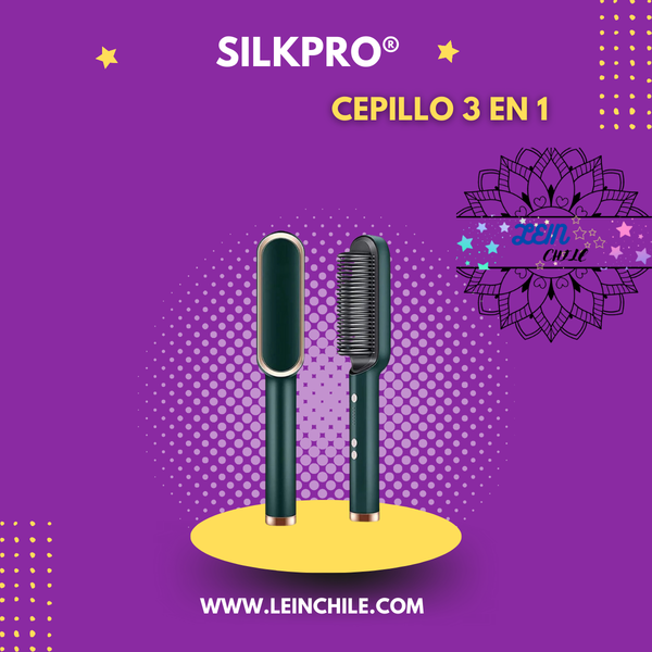 SILKPRO®:  Cepillo de Pelo Profesional 3 en 1 con Tecnología de Iones Negativos