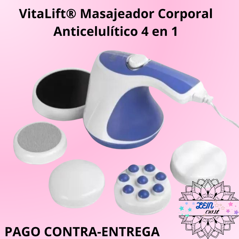 VitaLift®;  Masajeador Corporal Anticelulítico 4 en 1