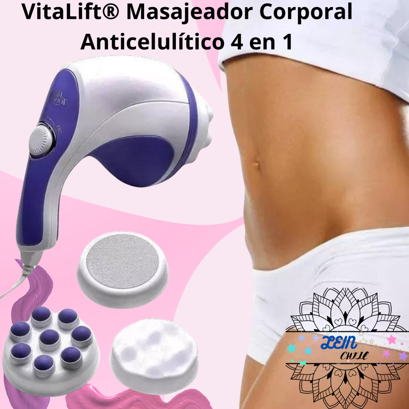 VitaLift®;  Masajeador Corporal Anticelulítico 4 en 1