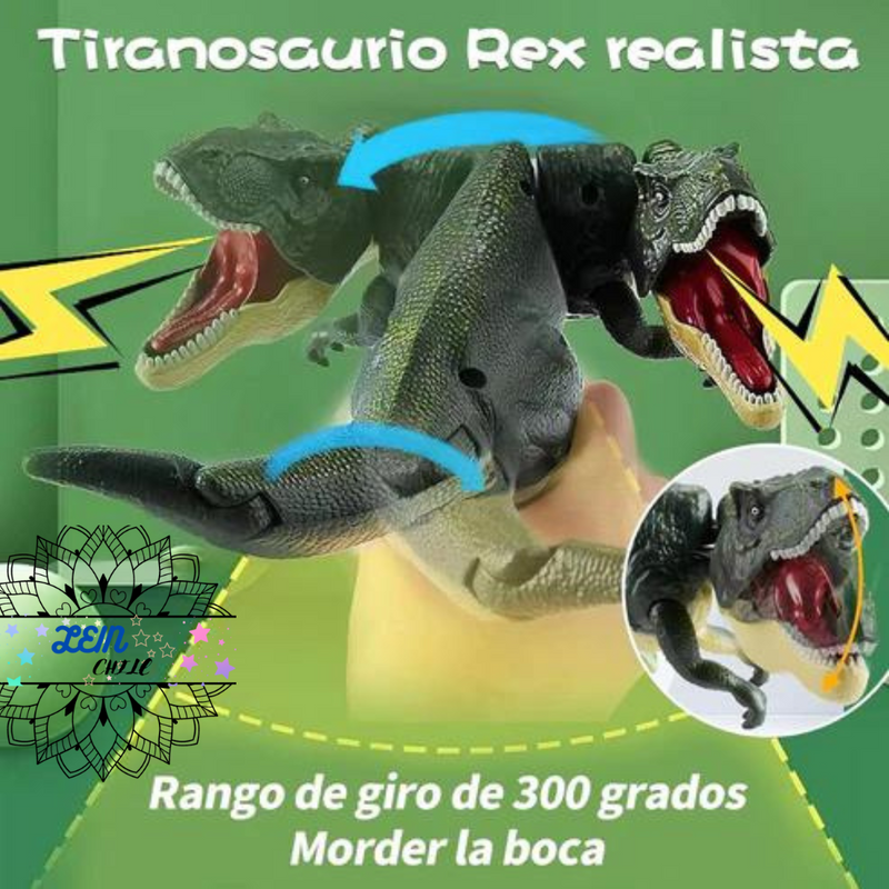 DINOSAURIO  ZAZA: Juguete Dinosaurio T-Rex con luz y  sonido.