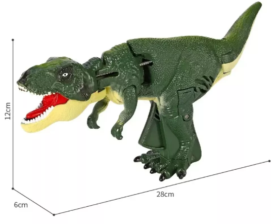 DINOSAURIO  ZAZA: Juguete Dinosaurio T-Rex con luz y  sonido.