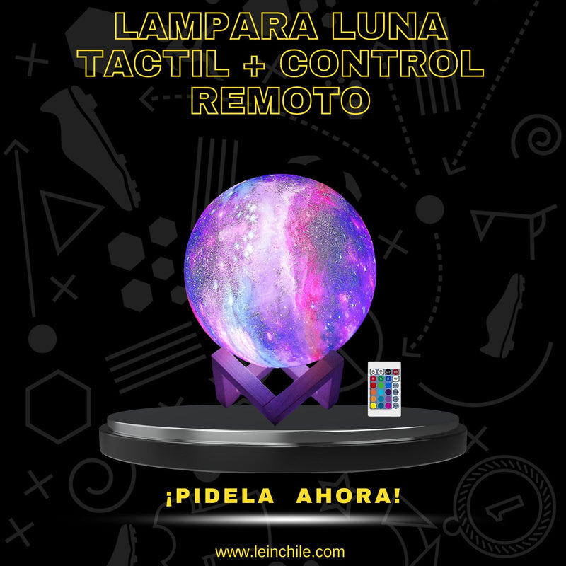 ILUMINA TUS NOCHES CON LA NUEVA LÁMPARA MOON- TÁCTIL+CONTROL REMOTO.
