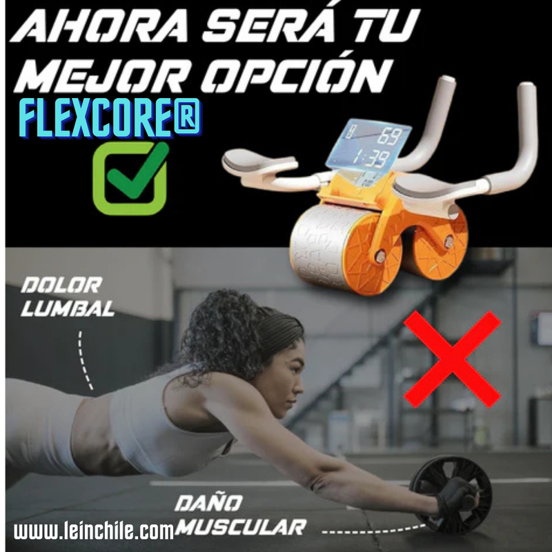 FlexCore®. Rueda Abdominal Digital con Rebote Automático